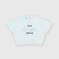 t-shirt in jersey da bambina bianco taglia 12m