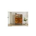 credenza in legno di legno riciclato 110x40x156 laccato naturale avignon #120