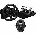 volante da corsa e pedali g923 se (ps5/ps4/pc) + leva del cambio driving force nero