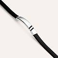 bracciale con targhetta gentleman argento rodiato collezione gentleman bianco