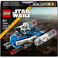 star wars microfighter y wing captain rex set costruzione 99 pezzi 6 anni e piu'