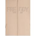 felpa donna con zip e collo alto in costina humus donna extra large