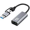 scheda di rete levelone usb-0423 usb type-a/usb type-c 2. 5 gbps full duplex plug and play