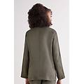 giacca in tela di lino the pure linen donna verde taglia l
