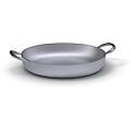 professionale tegame in alluminio con maniglie in acciaio inox spessore 3 mm diam. 32cm