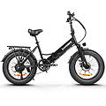 bicicletta elettrica pieghevole fatbike lotdm200 ii 625wh-48v-13ah ruote 20x4
