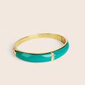 bangle lady sweet acciaio dorato cristallo collezione lady sweet giallo