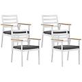 - set di 4 sedie da giardino bianche cavoli