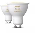 bombilla inteligente hue white ambiance gu10 bluetooth/zigbee blanco reflector 2 pezzi