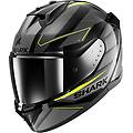 casco d-skwal 3 sizler nero / anthracite / giallo nero xs