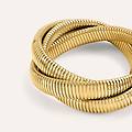 bracciale tubogas radiance acciaio dorato collezione radiance giallo