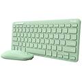 Trust Lyra Tastiera Mouse Incluso Rf Senza Fili Bluetooth Qwerty Italiano Verde