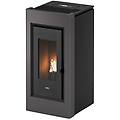 stufa a pellet prince plus 11 kw titanium ad aria canalizzata con wi-fi