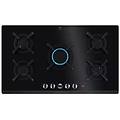 - piano cottura a gas da incasso serie 800 flamelight kgg953753k 5 fuochi gas 90 cm colore nero
