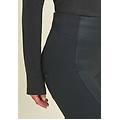 pantaloni wr. up superskinny 7/8 con tessuti a contrasto nero donna extra large