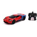 jada rc marvel spider-man 2017 ford gt 2. 4 ghz 1 16