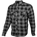 camicia giacca moto casual jaguar nero grigio taglia l