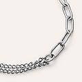 bracciale catena silver collection argento rodiato collezione silver collection bianco