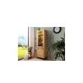 vetrina in legno quercia selvatica oliato / natur 65x40x205 villanders #146