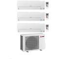 climatizzatore trial split linea smart msz-hr 9+9+9 con mxz-3ha50vf con inverter r-32 wi-fi opt.