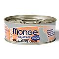 Monge Delicate Cat Lattina Multipack 24x80g Pollo Con Patate