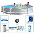 - piscina fuori terra in giro 366x76 cm grigio include accessori coordinati a2087