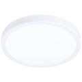 - plafoniera moderna fueva z alluminio bianco led integrato 19 5w ip44