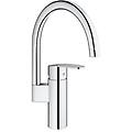 32449001 wave cosmopolitan miscelatore monocomando per lavello da cucina a bocca alta girevole