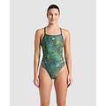 pezzo unico donna navy-green multi
