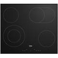 hic 64403 t piano cottura in vetroceramica 4 zone con duo e allungabile zone vetro nero