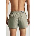 costume boxer mare tinta unita modello corto uomo verde taglia xl