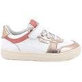 sneakers da bambina bianco e rosa con strap taglia 34