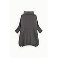 maglione oversize collo alto manica tre quarti