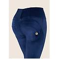 wr. up push up superskinny 7/8 vita alta effetto velluto dark sapphire donna extra large