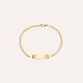 bracciale con targhetta holy oro giallo collezione holy oro giallo
