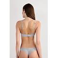 reggiseno a triangolo tiziana in cotone donna grigio taglia 1b