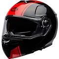 casco srt-modular ribbon nero / rosso nero rosso s
