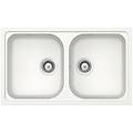 - lavello fomn200a07 2 vasche dimensioni 86x50 cm colore bianco alpina serie formhaus