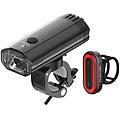 set di illuminazione per biciclette 1200 e 100 lumen