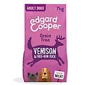 edgard & cooper adult carne fresca di cervo e anatra allevata a terra senza cereali cibo secco
