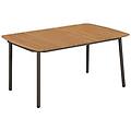 - tavolo per esterno in legno massello acacia e acciaio 150x90x72cm