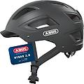 abus. casco da bici da citt&agrave; ''hyban 2. 0'' nero caschi ritiro gratis