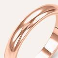 fede classica 3. 5 mm oro rosa collezione fede tradizionale 375/1000 oro rosa