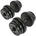 - trade shop set di manubri componibili pesi regolabili fitness palestra dumbbell 10 kg total