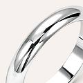 fede classica 3. 5 mm oro bianco collezione fede tradizionale 375/1000 oro bianco
