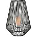 lampada da tavolo solare mineros led grigio altezza 51 cm