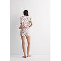pigiama corto in cotone superior stampa pretty flowers donna floreale taglia m