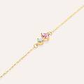 bracciale doppio punto luce claire oro giallo cubic zirconia collezione claire oro giallo