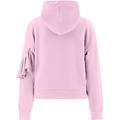felpa cropped leggera con cappuccio e ruche frontale pink lady donna medium
