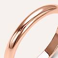 fede francesina 2. 5 mm oro rosa collezione fede tradizionale 750/1000 oro rosa